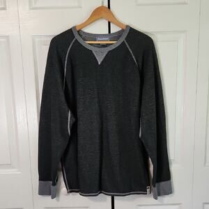Tommy Bahama Mens Gray Sweatshirt Size XL Flip Coast Coastal Streetwear Grunge